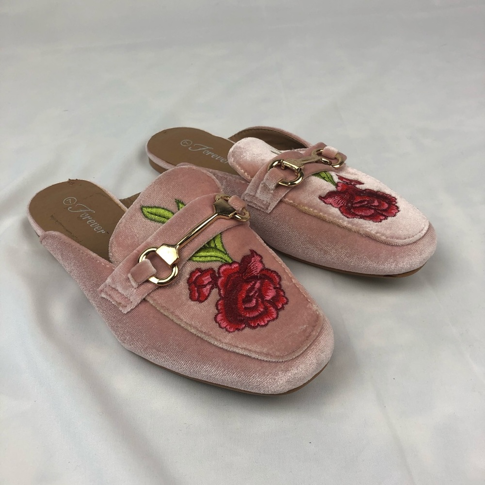 Pink mules